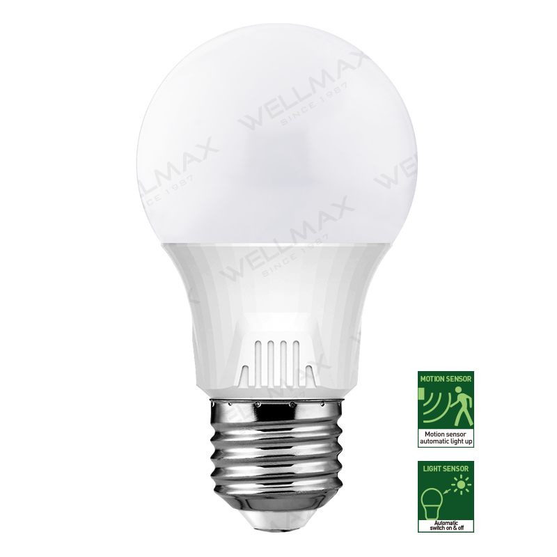 Wellmax LED A Bulb, Ballet Series, 9W With Motion Sensor