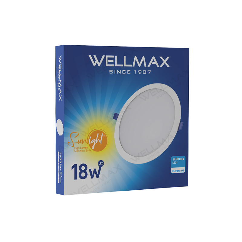 Wellmax, Downlight Recessed, Sunlight Series 2.0, 18W